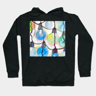 Watercolour Painting of Lightbulbs Hoodie